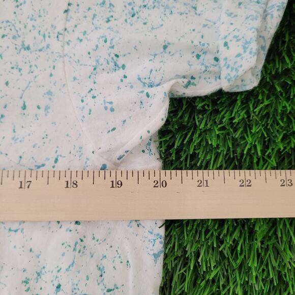 Vintage 90s Paint-Splatter Shirt Womens Large 20x26 - Picture 4 of 9